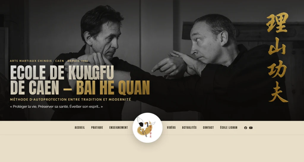 Site de l'École de Kung-Fu de Caen