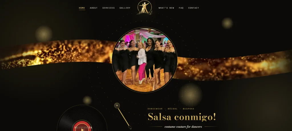 Site Francesita 4 U, atelier de couture pour danseurs